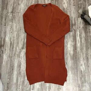 Sweet Rain Women's Rust Cardigan Sweater